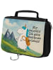 Mr. & Mrs. Panda Kosmetiktasche Einhorn Bergsteiger Design mit S... in Weiß