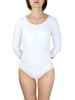 Aquarti Mädchen Ballett Trikot 3/4 Arm in weiß