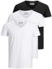 Jack & Jones 3er-Set  T-Shirt in White/white/black