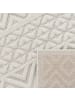 KADIMA DESIGN Teppich Kurzflor Struktur Wohnzimmer in Creme