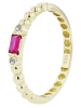 Adeliás Damen Ring aus 333 Gold mit Zirkonia in gold