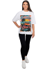 Reichstadt Reichstadt Oversized T-Shirt Damen  24RSW057 Surfside Vibes S