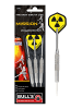 BULLS Steeldarts Mission Brass Dartpfeile Darts-Set Anfänger in yellow black