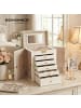 SONGMICS Schmuckkasten Bridie in Weiß - (B)15.6 x (H)32 x (T)26 cm