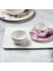 Villeroy & Boch Multifunktionsteller quadratisch Manufacture Rock Blanc 28 x 17 cm weiß in weiß