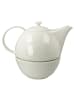 Goebel Teekanne mit Stövchen TableWare 1,2 l in weiß