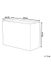 Beliani Outdoor Blumentopf EDESSA in Beige - (W) 70 x (H) 50 x (L) 29 cm