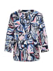 Cecil 3/4-Arm Bluse mit Multicolor Print in Blau
