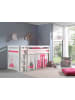 58 aufm Kessel KINDERBETT Karolina 210x114x106 Massivholz Weiß Textilset Princess 1