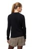 Zero  Feinstrickpullover mit hohem Kragen in Black Beauty