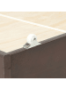 Beliani 2er-Set Hochbett RUMILLY in Dunkler Holzfarbton