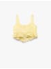 KOTON BLUSE SS in Gelb Gemustert