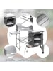 COSTWAY Campingschrank faltbar in Silber