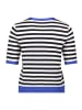 Betty Barclay Basic-Pullover kurzarm in Patch Dark Blue/Blue