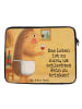 Mr. & Mrs. Panda Laptop Bag Igel Wein Design mit Spruch in Weiß