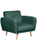 Beliani Cocktailsessel FLORLI in Grün/Braun - (W) 89 x (H) 82 x (L) 85 cm