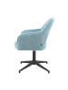 DUBI Möbel 2er-Set: Bürostuhl Mika-Bryn in Hellblau - (B)60 x (H)84 x  (T)65 cm