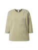 Ulla Popken Sweatshirt in helles khaki