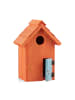 relaxdays Nistkasten in Orange - (B)17 x (H)24,3 x(T)12 cm