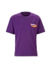 Replay T-shirt Piece Dyed Heavy Cotton Jersey in violett