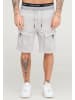 behype Cargoshorts - Kurze Hose für Herren im Regular-Fit in Hellgrau