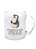 Mr. & Mrs. Panda Teetasse Pinguin Diät mit Spruch in Transparent