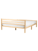 Beliani Doppelbett ECHALLON in Braun - (W) 167 x (H) 71 x (L) 208 cm