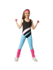 tectake Aerobic-Outfit im Stil der 80er Jahre, bunt
