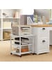 HOMCOM Druckertisch in Weiß 50L x 50B x 52,5H cm