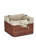 relaxdays 2 x Aufbewahrungskorb in Braun/ Creme - (B)31 x (H)20 x (T)31 cm