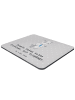 Mr. & Mrs. Panda Mousepad Beamter ohne Probleme mit Spruch in Grau Pastell