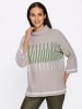 Heine Pullover in hellgrau-eucalyptus-gemustert