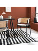 home24 home24 Armlehnenstuhl 2er-Set aus Metall, Naturfaser und Kunststoff in Beige / Schwarz - 106 x 44 x 87 cm in Beige