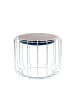 Kayoom Sitzkissen Pouf Comfortable in dunkelblau - silber