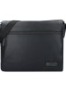 Jost Stockholm Messenger Tasche Leder 38 cm Laptopfach schwarz