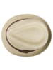 styleBREAKER Trilby Hut in Sand / Dunkelbraun