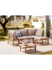 Beliani 14-tlg Sitzgruppe CERRETO in Braun/Beige/Grau