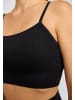 SNOCKS Gerippter Sport-BH in Schwarz