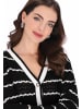 usha BLACK LABEL Women Cardigan in black white