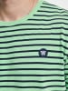 WOOD WOOD WOOD WOOD T-Shirt in palegreen/navystripes