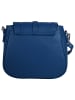 Cluty Umhängetasche echt Leder in blau