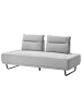 Beliani 3-Sitzer Sofa FAXEN in Grau/Schwarz - (W) 184 x (H) 86 x (L) 90 cm