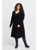 Fransa Jerseykleid FPDOT 20612864 Basic A-Linien-Kleid mit Raffung in schwarz