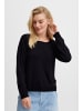 Pulz PZSARA ONeck Box Pullover Loose fit in Black Beauty