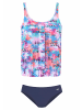 Venice Beach Tankini in pink-blau-bedruckt