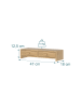 relaxdays Monitorständer in Natur - (B)47 x (H)12,5 x (T)18 cm