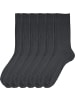 Erwin Müller Baumwolle Unisex-Socken 6 Paar in anthrazit