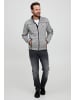 FQ1924 Fleecejacke FQBikker 21900114-ME Modische Fleecejacke mit Stehkragen in Grau