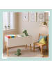 relaxdays Kindertruhe in Weiß/ Natur - (B)60 x (H)45 x (T)30 cm