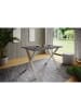 ebuy24 Esstisch XonaX silberfarben Anthrazit 110 x 80 cm